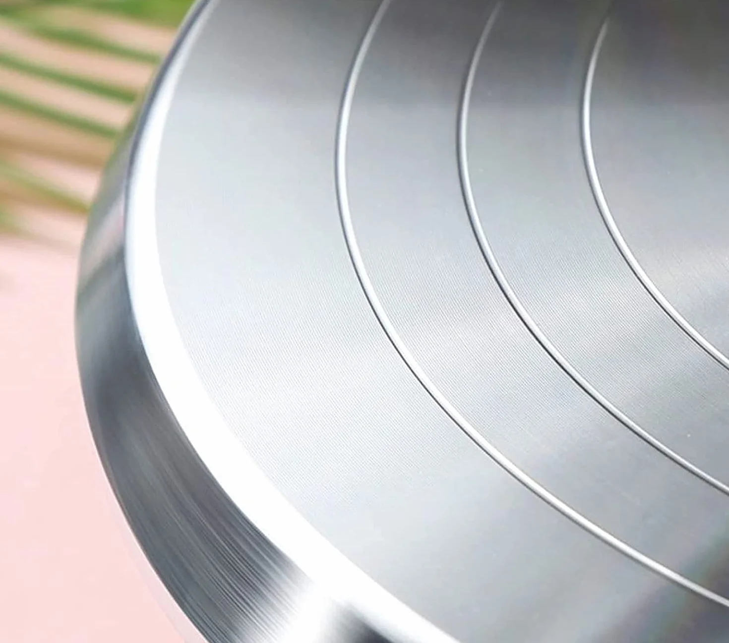 Gramofon do ciasta obrotowy stojak na ciasto ze stopu aluminium z antypoślizgowym gumowym dnem do ciasta narzędzia do pieczenia babeczek artykuły do ciasta gramofon (kolor: srebrny, rozmiar: 10 cali)