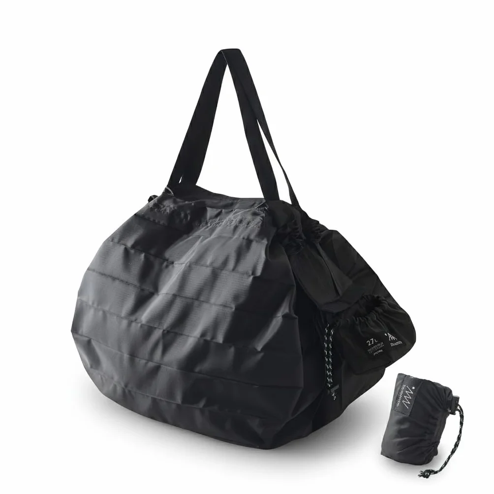SHUPATTO Duża torba pakowalna (27L) - Czarna, czarny, Współczesny