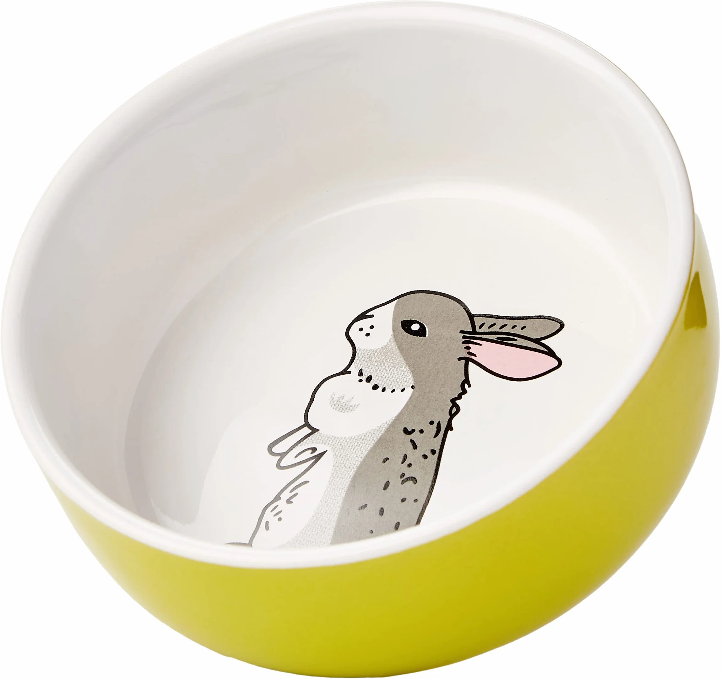 Nobby Ceramiczna miska na gryzonie zielona/biała Ø 11 cm