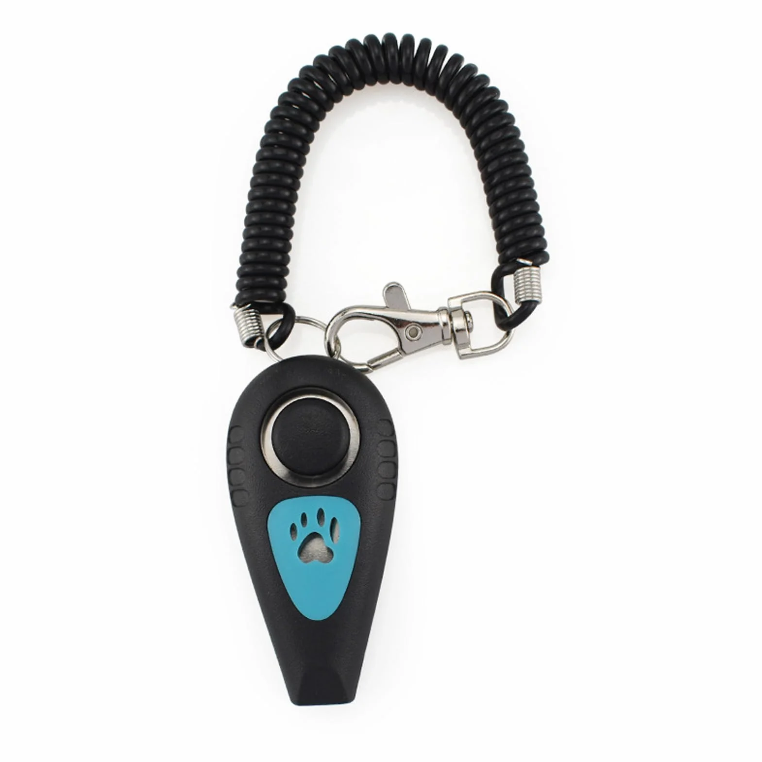 Clicker 2 w 1 dla zwierz?t – Cichy akcesorium behawioralne z paskiem nadgarstek i gwizdkiem
