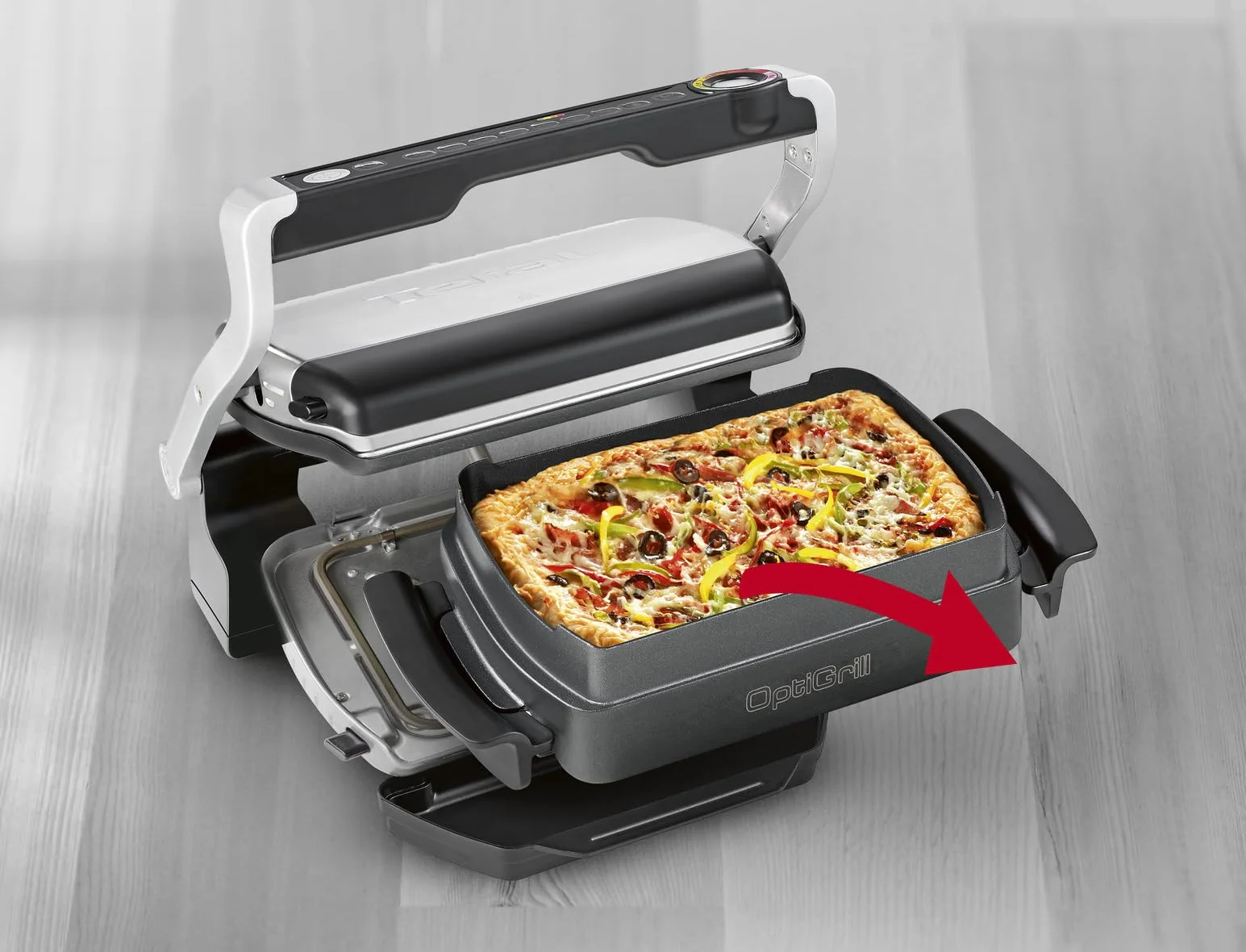 Tefal Optigrill Xl Naczynie do Pieczenia, Czarny, 40 x 20 cm