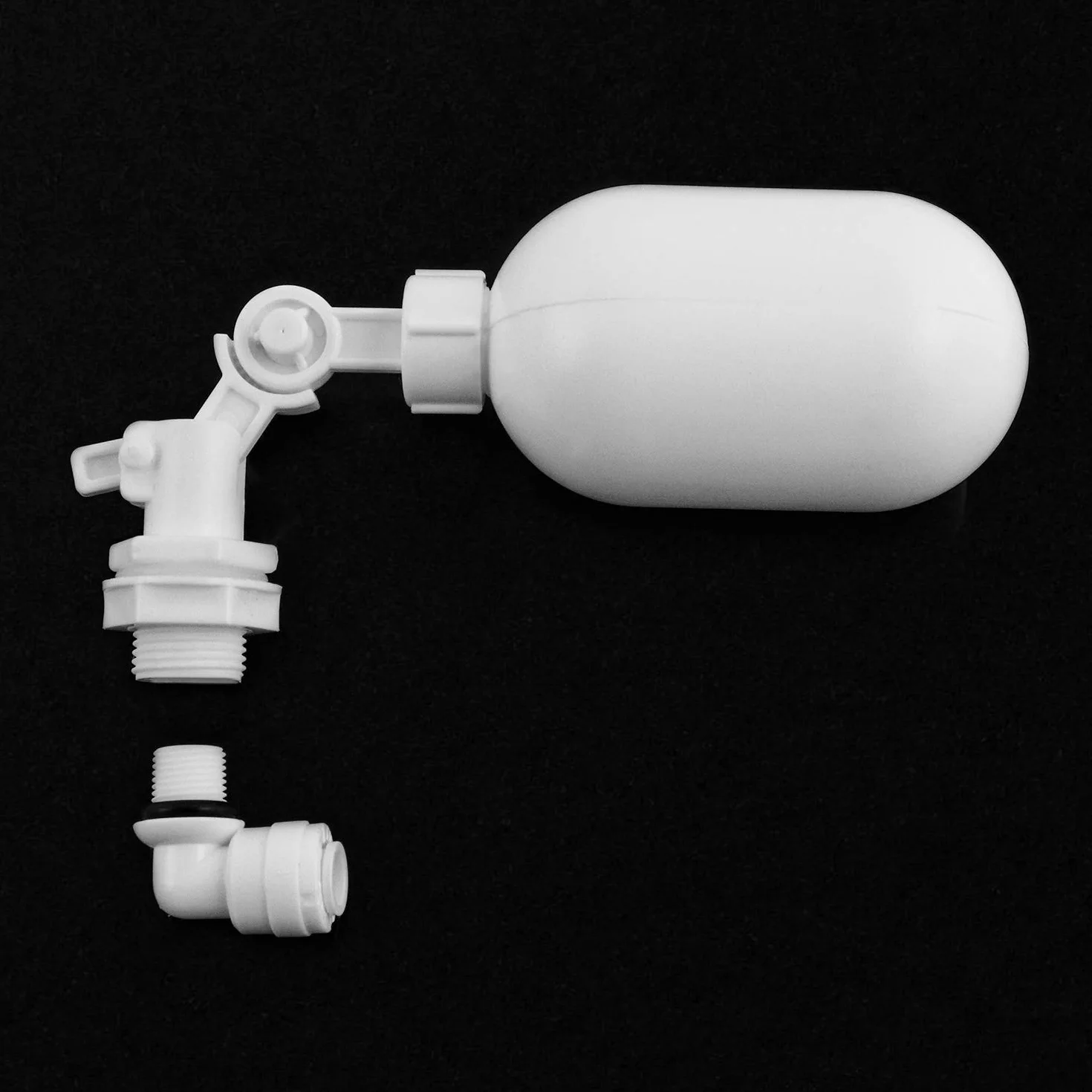 QWORK regulowany zawór kulowy pływakowy z filtrem wody 1/4" (6,4 mm) do akwarium