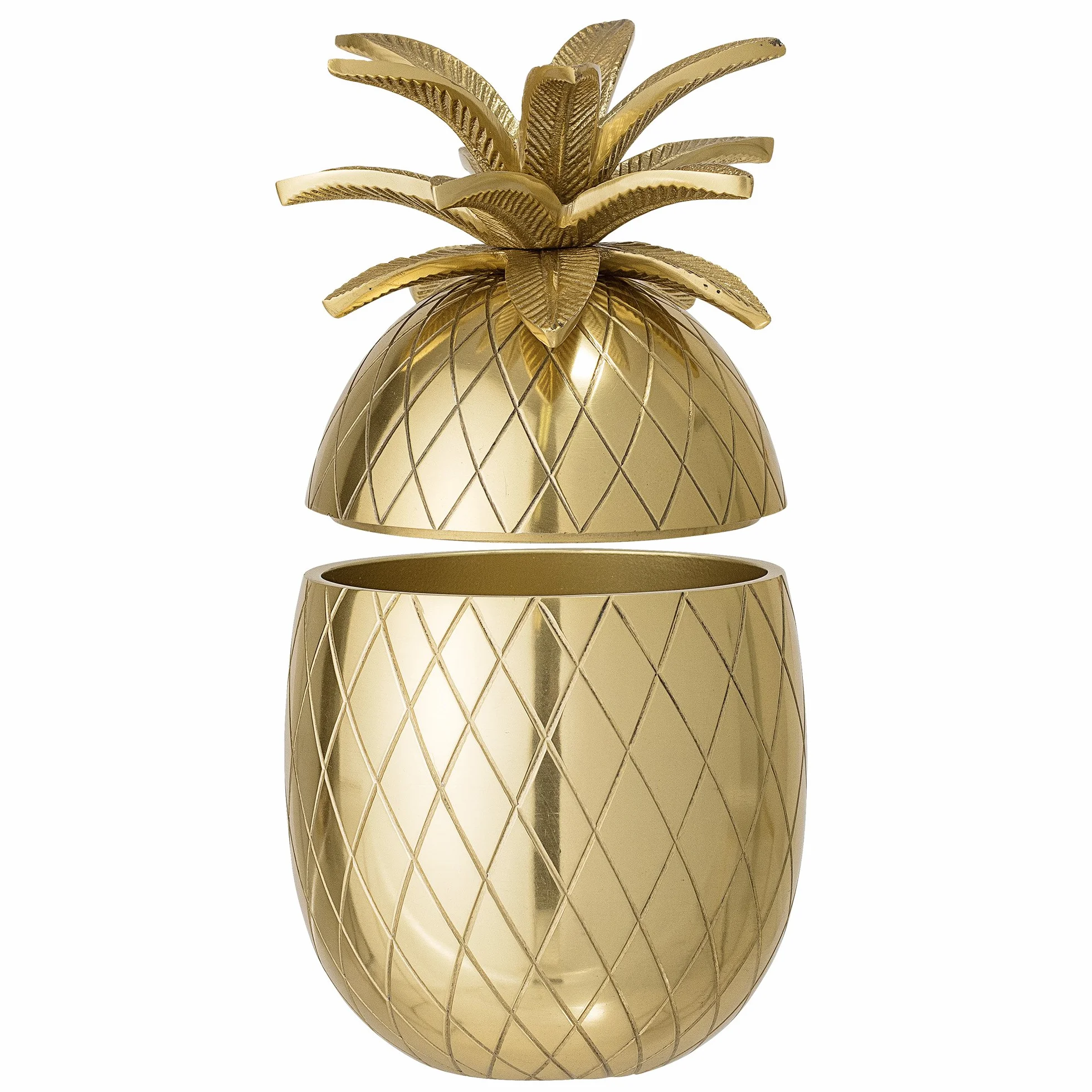 Bloomingville Pojemnik na lód ananas, złoty, aluminium