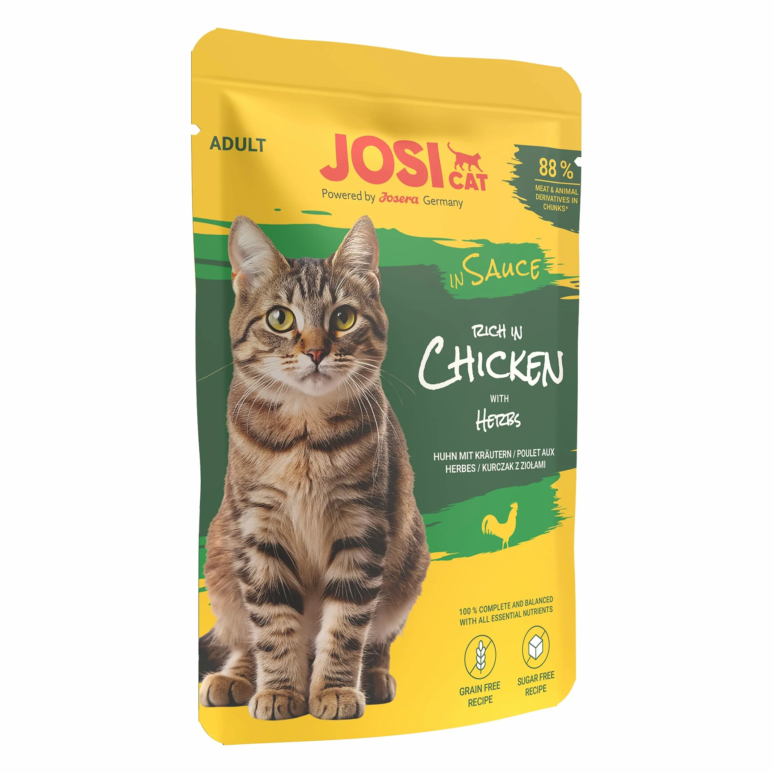 JosiCat Multipack Mixed Selection in Sauce 12 x 85 g Mokra Karma dla Dorosłych Kotów