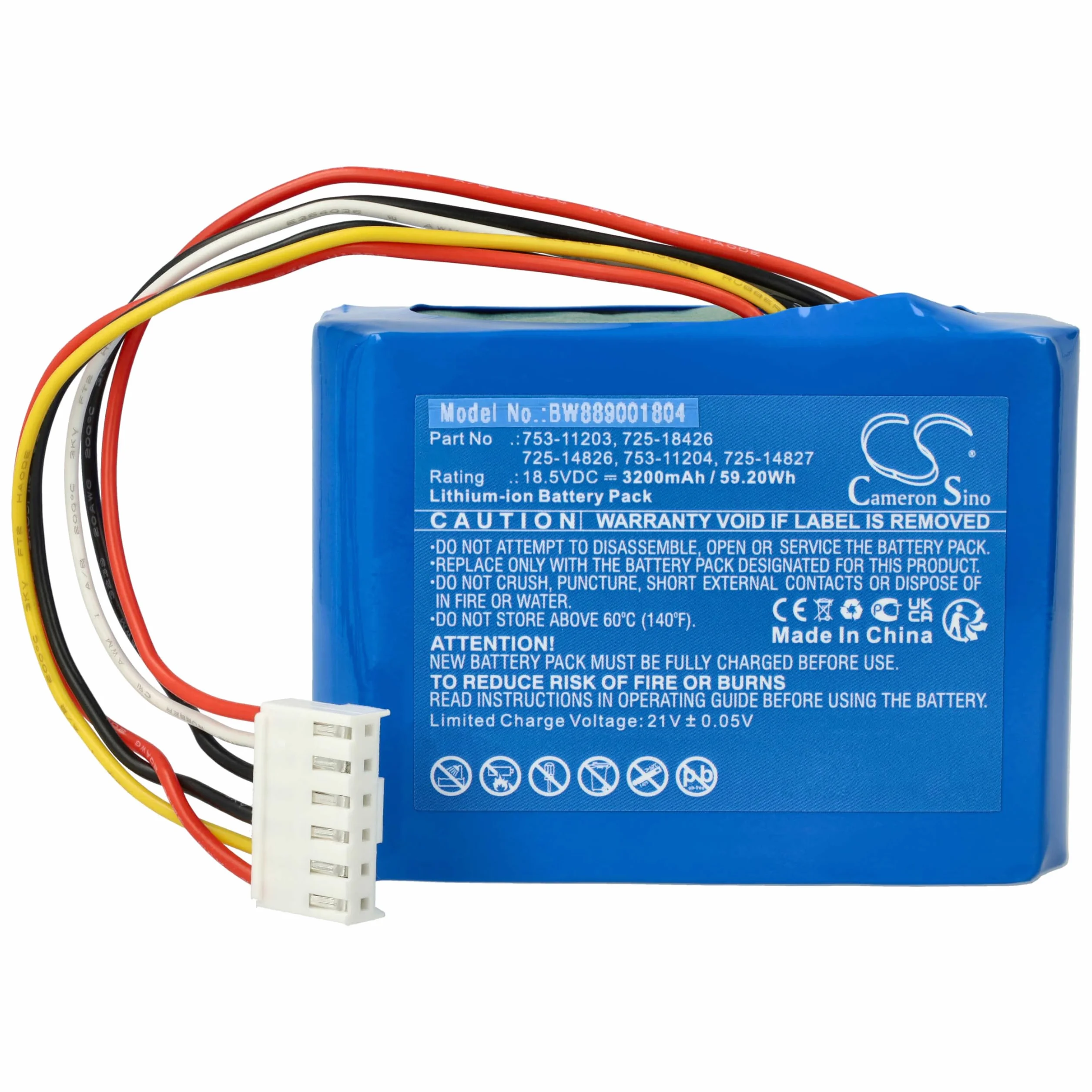 vhbw Akumulator kompatybilny z robotami Robomow RK 1000 PRO, 2000 PRO, 1000, 1000, 2000 (3200 mAh, 18,5 V, litowo-jonowy)