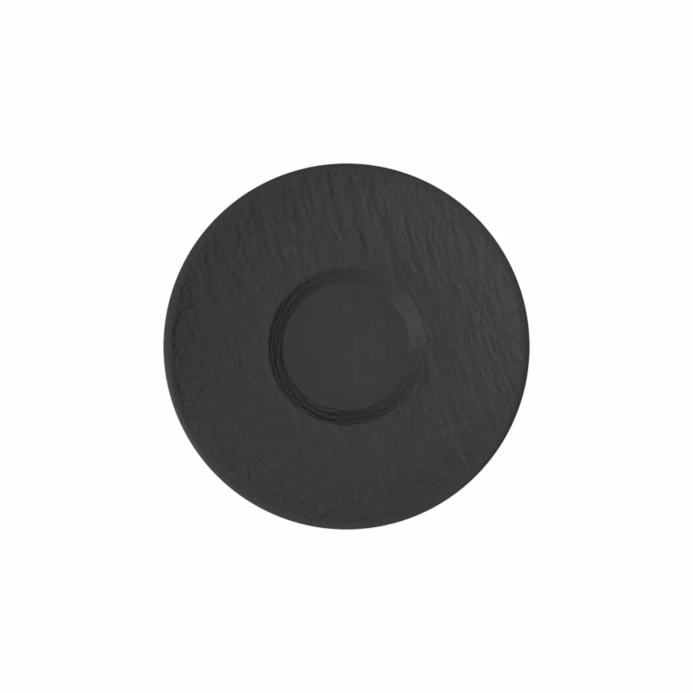 Villeroy & Boch Manufacture Rock Spodek do Kawy, Poliuretan, Czarny, 15.5 x 15.5 x 2 cm
